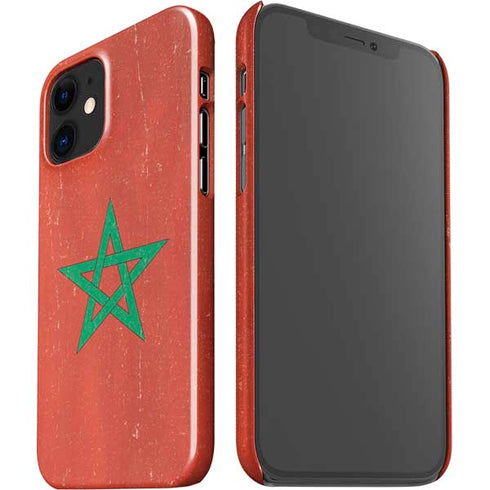 Morocco Flag Distressed iPhone 12 Mini Lite Case